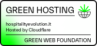 Green hosting verificato dalla Green Web Foundation: hospitalityevolution.it, ospitato da Cloudflare